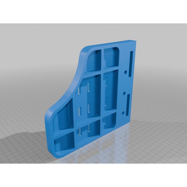 Wheelchair Platform Foot Plate 3D model thumbnail