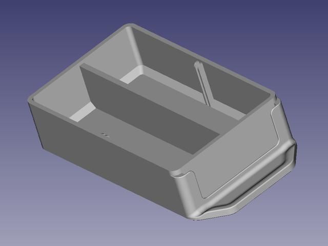 Modular__004___x2 drawer for modular shelving system 3D model thumbnail