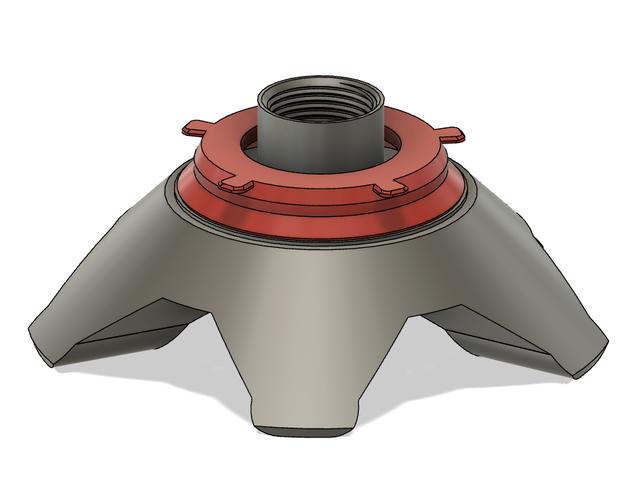 Modern base for Moon lamp 3D model thumbnail