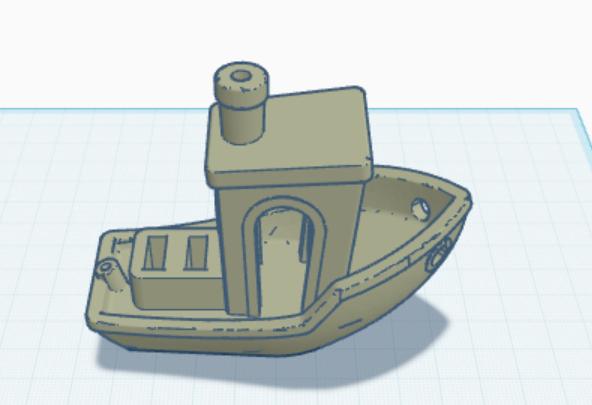 usb benchy 3D model thumbnail