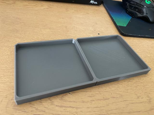 Double Tray for Rugged Desktop Organizer 3D model thumbnail