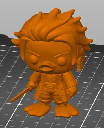 Tanjiro duck - a Funko Duck (pop) 3D model thumbnail