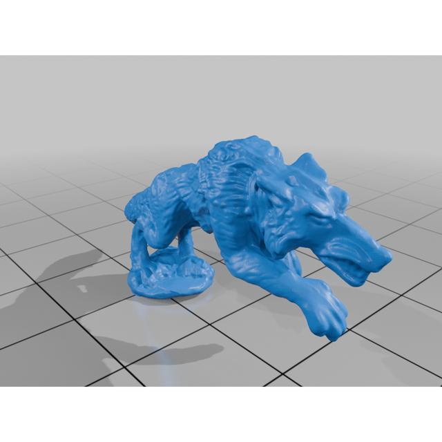 Guardian Wolf 3D model thumbnail