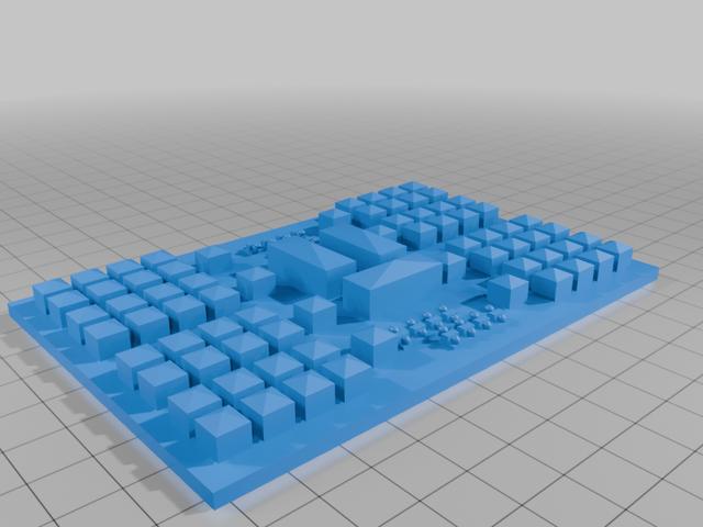 Egyptian Camp 120mm x 80mm in 3mm Scale 3D model thumbnail