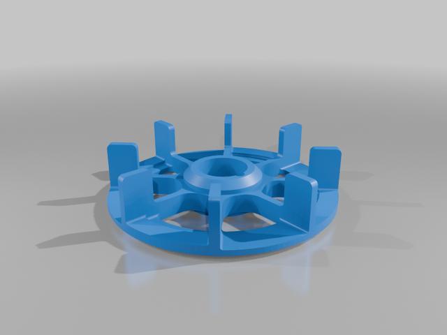 DeWalt MBF 3/4hp motor fan 3D model thumbnail