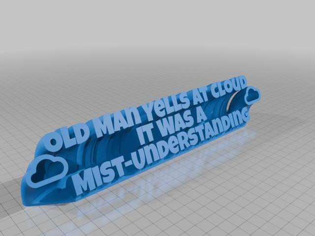 Old Man Yells At Cloud It Was A Mist-Understanding 3D model thumbnail