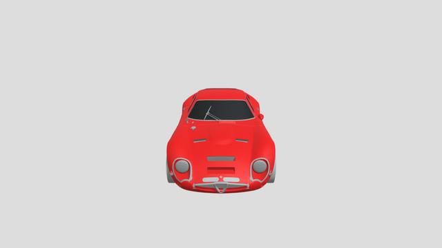 Alfa-Romeo Giulia TZ2 for 3D-printing. 3D model thumbnail