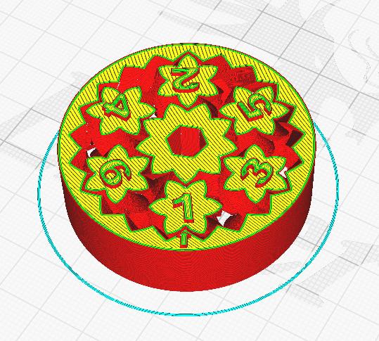 D6 Gear Bearing Spinner 3D model thumbnail