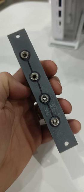 EuroRack 3U 4xMultiple.  3D model thumbnail
