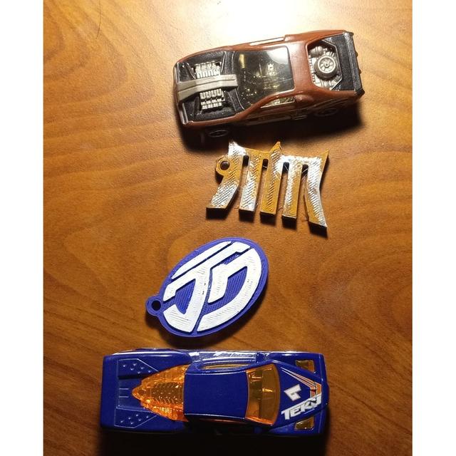 Acceleracers Team Keychains 3D model thumbnail
