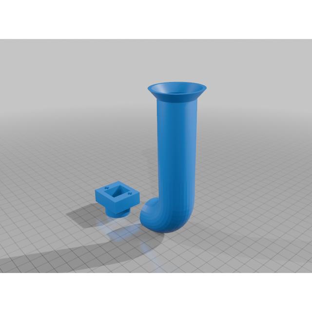 Lego intake header with velocity stack 3D model thumbnail