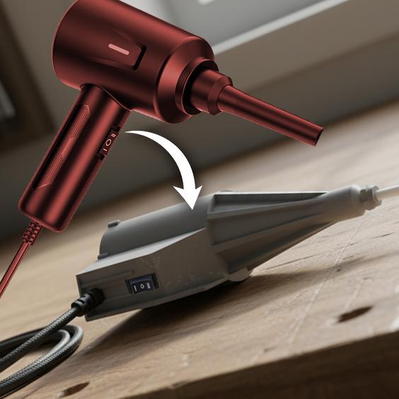 Affordable Corded Goweto Electric Air Duster to 8mm OD/6mm ID Hose Case Conversion (Air Cooler for CNC router) 3D model thumbnail