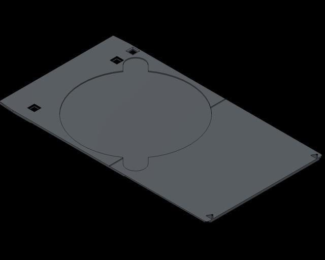 Canon Pixma IP6600D Disk Tray 3D model thumbnail