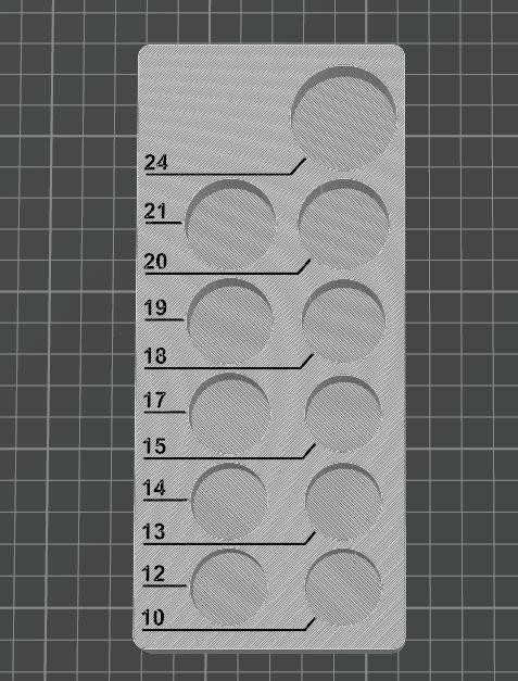 (6 set variations) 1/2" Drive Metric Socket Organization, Gridfinity 3D model thumbnail