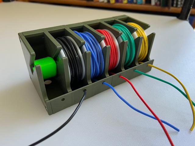 Modular Wire Spool Holder 3D model thumbnail