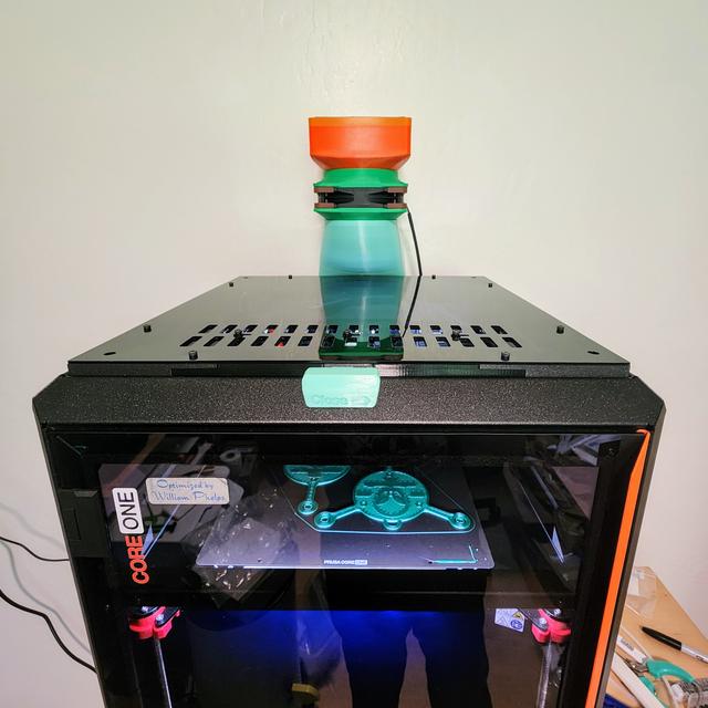 Prusa Core One Magnetic Top Cover Remix - slide reversed with Close to the right 3D model thumbnail