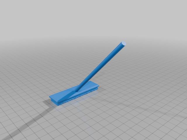 Broom & Shovel/Spade 3D model thumbnail