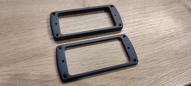 Flat humbucker frames 3D model thumbnail