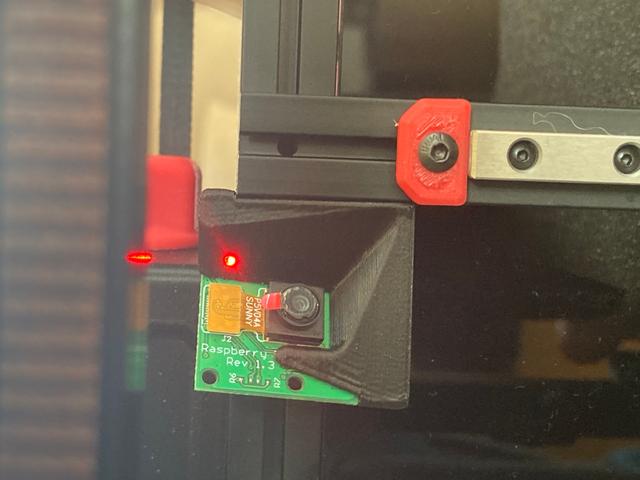 Voron 0 zero  v0.1 v0.2 Raspberry Pi Camera Mount with LED hole 3D model thumbnail