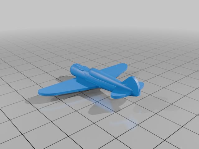La-5 1/200 3D model thumbnail