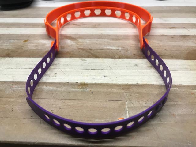 Adjustable Straps for Face shield - A4 binding sheet - easy punching 3D model thumbnail
