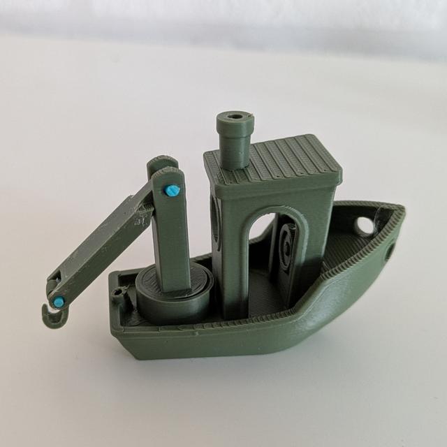 Benchy with a crane / Benchy mit Kranarm 3D model thumbnail
