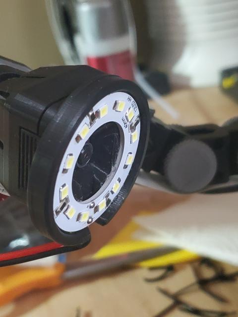 Ring Light Cover for Articulating Raspberry Pi Camera 3D model thumbnail