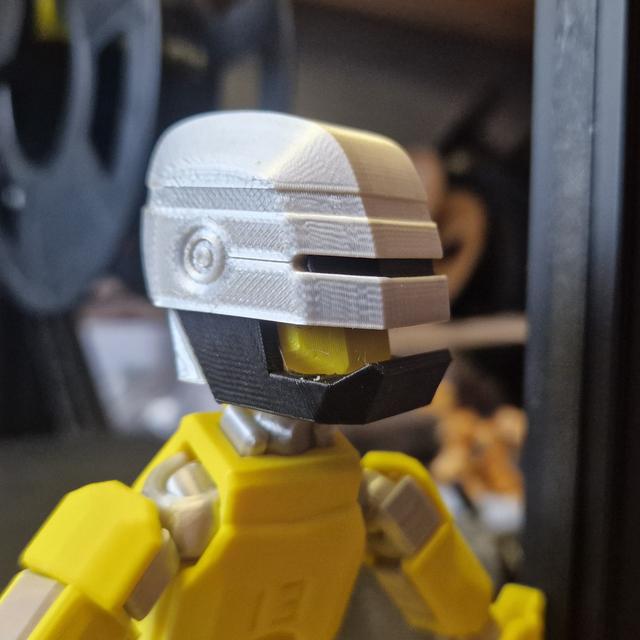 Dummy 13 Robocop Helmet 3D model thumbnail