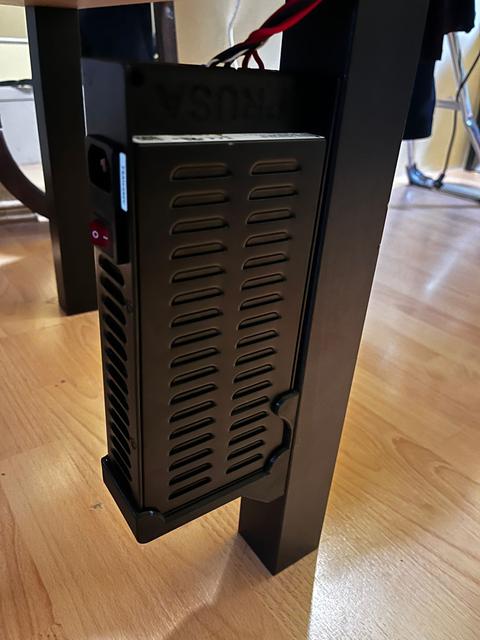 Holder for BLACK Prusa power supply 3D model thumbnail