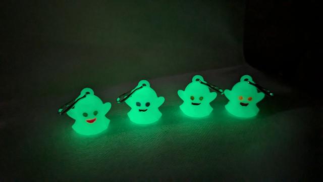 Happy Ghosty The Ghost with Keychain Loop 3D model thumbnail
