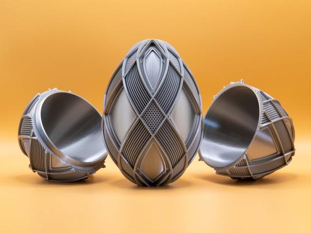 Closed Lattice Ribbon Easter Egg 2026 3D model thumbnail