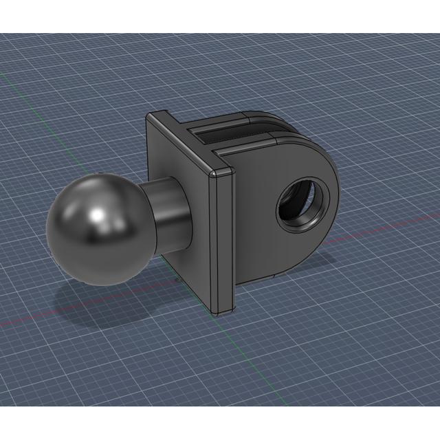 Cheap Chinese Webcam Ball Adapter 3D model thumbnail