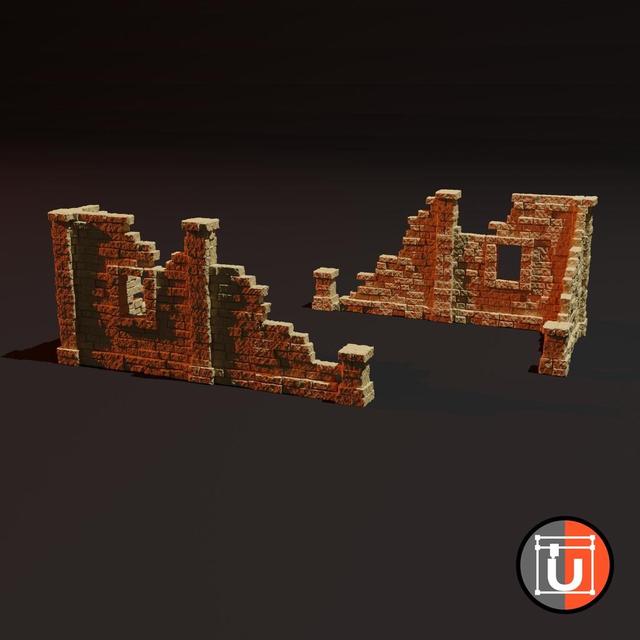 Desert Ruins 3D model thumbnail