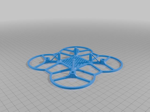 Mini FPV Drone Frame STL – Lightweight F450 DIY Quadcopter 3D model thumbnail
