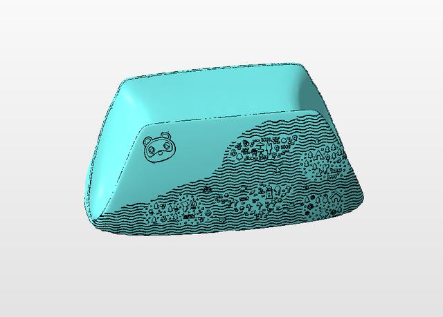 Switch Pro Controller Stand - Animal Crossing remix 3D model thumbnail