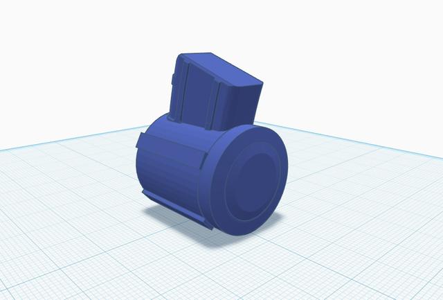 drum mag for ar 15/m4 bolt action gun 3D model thumbnail