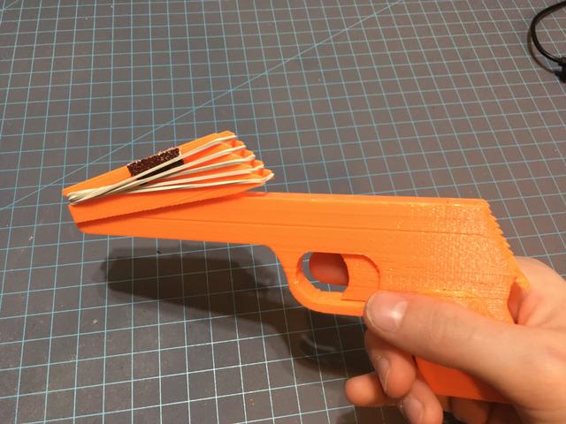 Rubber Band Gun MKII - Speedloader And Extended Grip Remix 3D model thumbnail