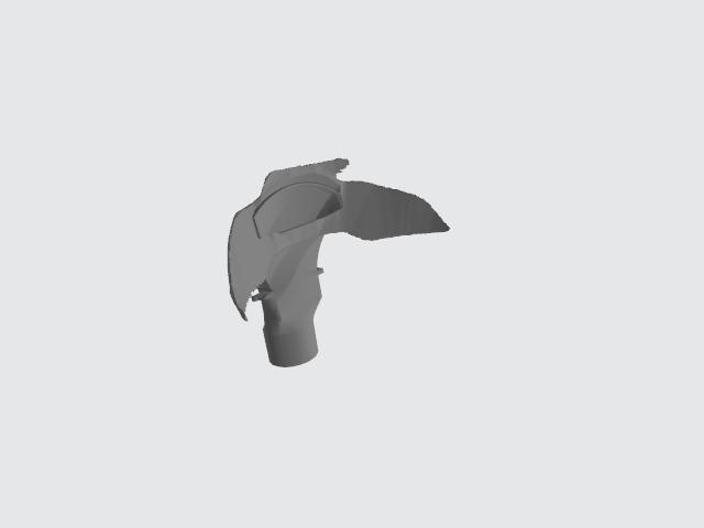 helmet vent for jieka for papr resperator 3D model thumbnail