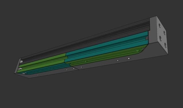 Ender 3 2040 -> 4040 Extrusion Fix FILLER 3D model thumbnail