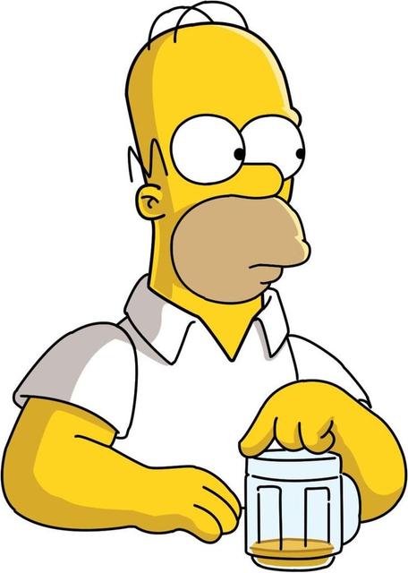 Homer Simpson figure head 3D model thumbnail