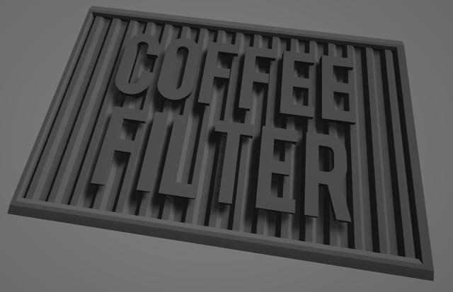 Coffee Filter Shipping Container 3D model thumbnail