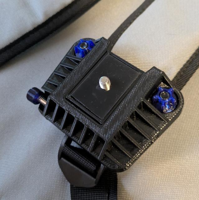 Camera Backback Mount, Remix Standard M6 Screws 3D model thumbnail