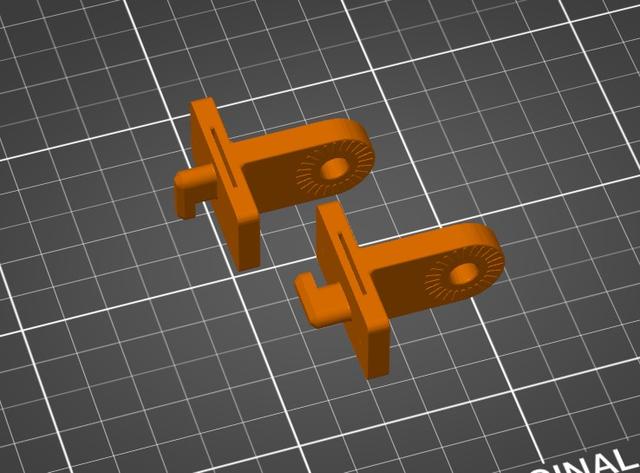 Articulating Camera - Skadis Mount 3D model thumbnail