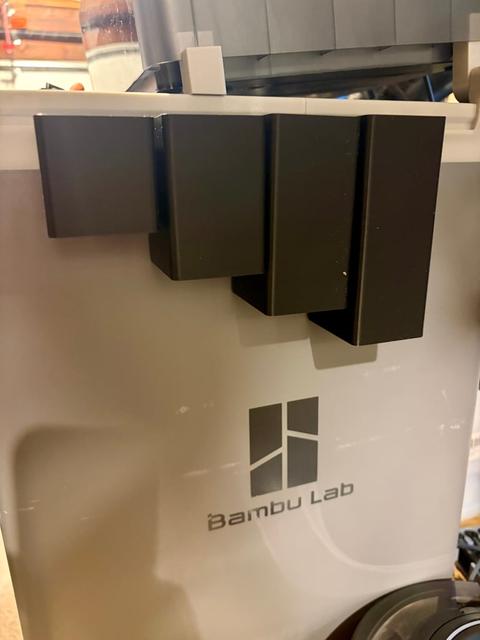 Modular Side-Mount Storage Boxes for Bambu Printers 3D model thumbnail