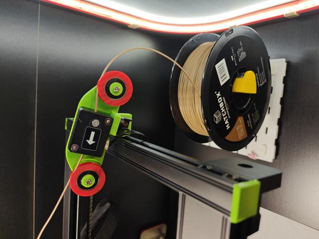 Creality Ender 3 S1 Filament Roller Guide Remix 3D model thumbnail