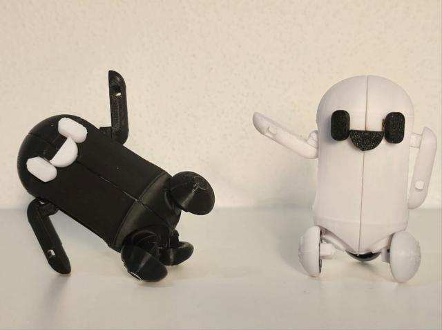 Q-BOT BETA, little cute robot inspired by B-bots 3D model thumbnail