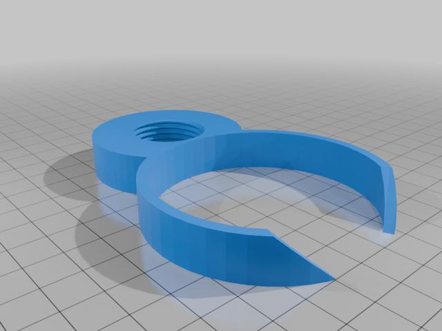 remixed top of hamster water bottel stand 3D model thumbnail