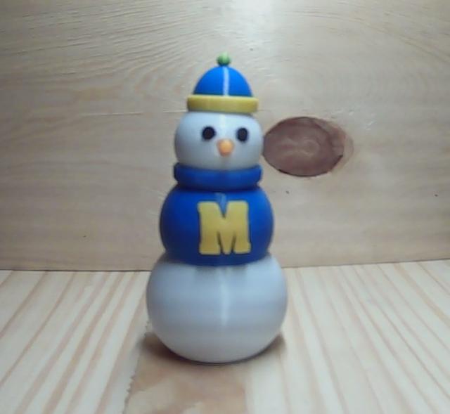 UofM Sweater Chest for Articulated Snowman Fidget 3D model thumbnail