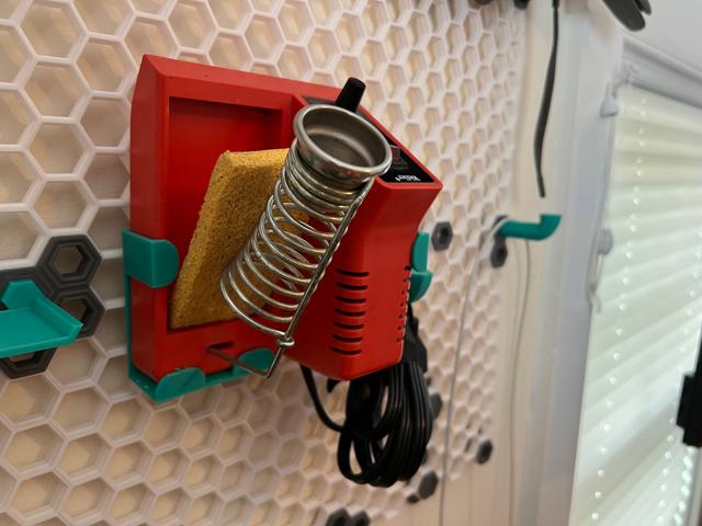 Weller WLC100 Honeycomb Storage Wall Mount 3D model thumbnail