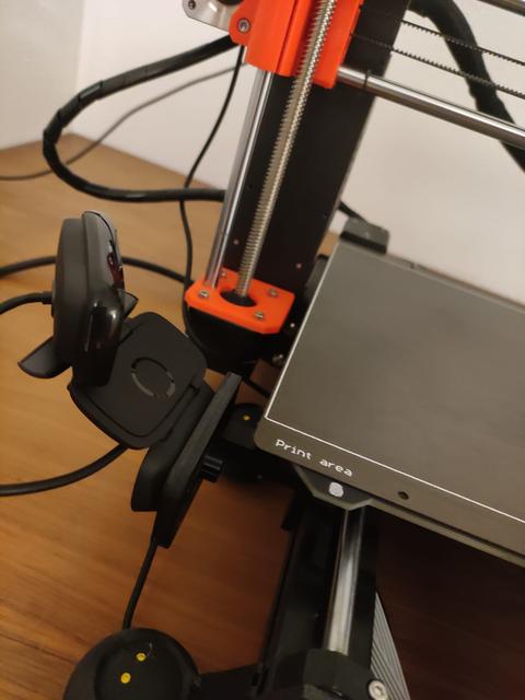 Logitech c615 cam mount prusa printer 3D model thumbnail